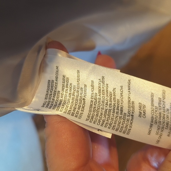 Andrew Marc cream Neutral Cozy Quilted  Faux Fur Trim Hooded Puffer Coat Sz XL - Picture 12 of 16